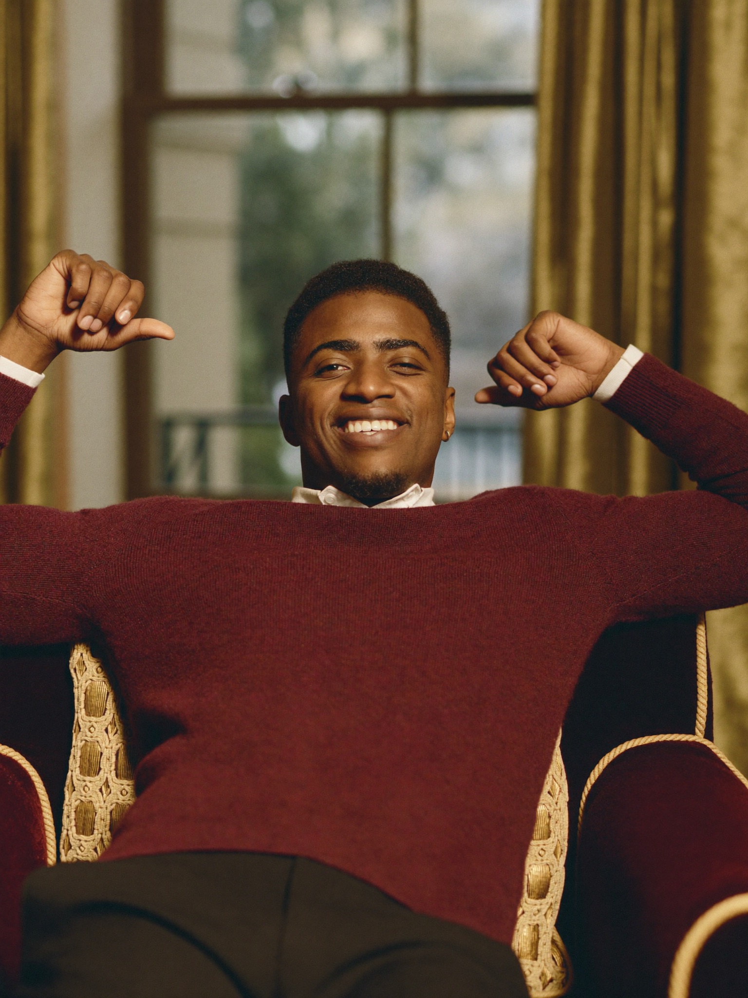 A relieved, quietly confident man